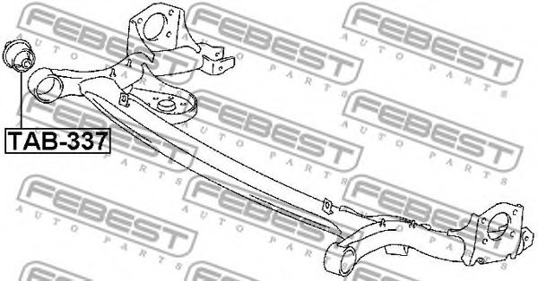 FEBEST TAB-337 Mounting, axle beam